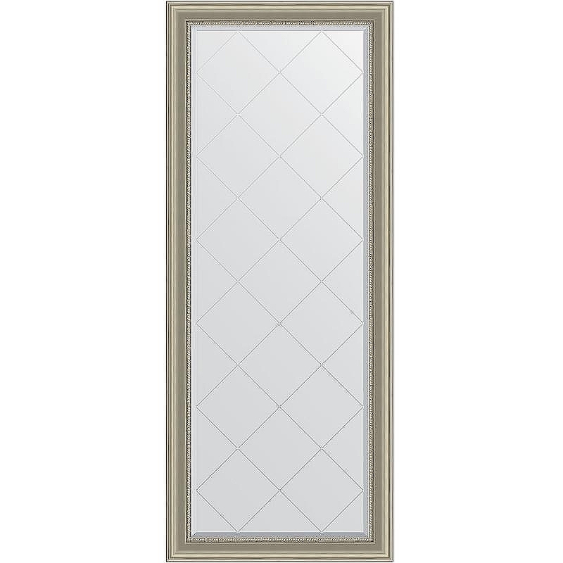 Зеркало Evoform Exclusive-G Floor 201х81 BY 6320 с гравировкой в багетной раме - Хамелеон 88 мм