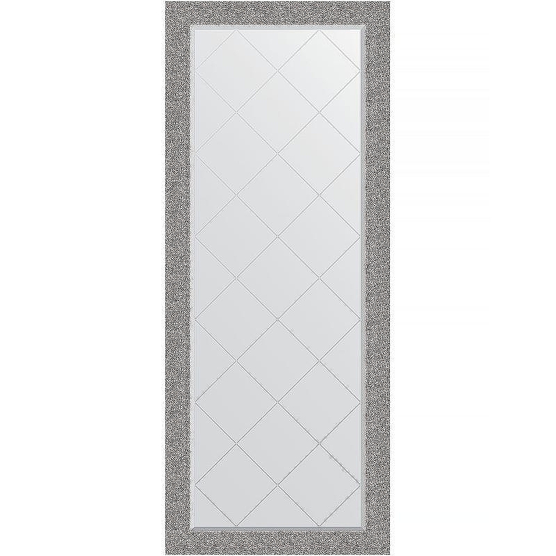 Зеркало Evoform Exclusive-G Floor 201х81 BY 6383 с гравировкой в багетной раме - Чеканка серебряная 90 мм
