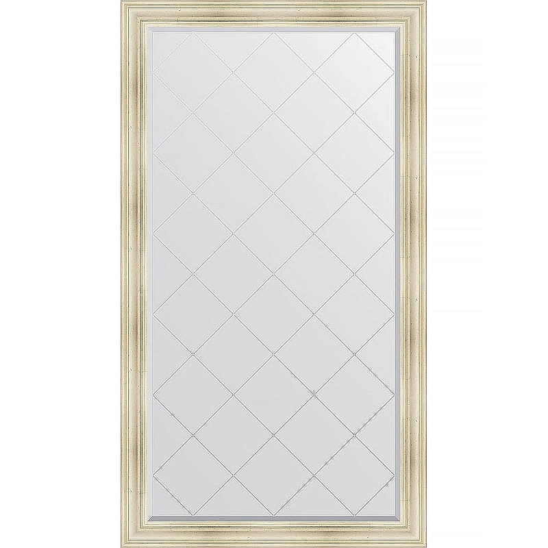 Зеркало Evoform Exclusive-G Floor 204х114 BY 6368 с гравировкой в багетной раме - Травленое серебро 99 мм