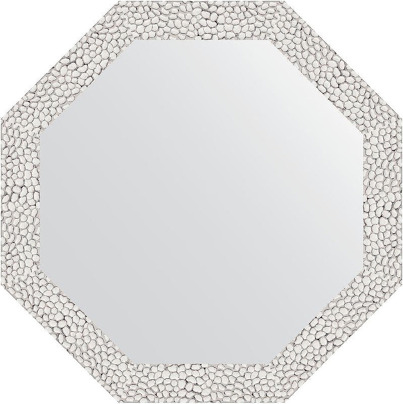 Зеркало Evoform Octagon 48х48 BY 3676 в багетной раме - Чеканка белая 46 мм