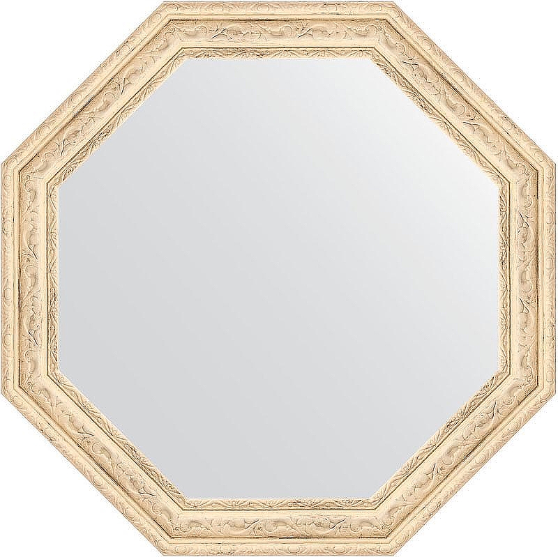 Зеркало Evoform Octagon 50х50 BY 3685 в багетной раме - Слоновая кость 51 мм