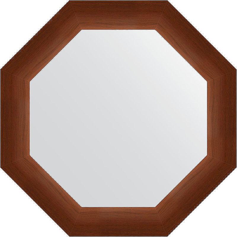Зеркало Evoform Octagon 52х52 BY 3727 в багетной раме - Орех 65 мм