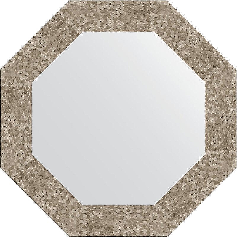 Зеркало Evoform Octagon 53х53 BY 3748 в багетной раме - Соты титан 70 мм
