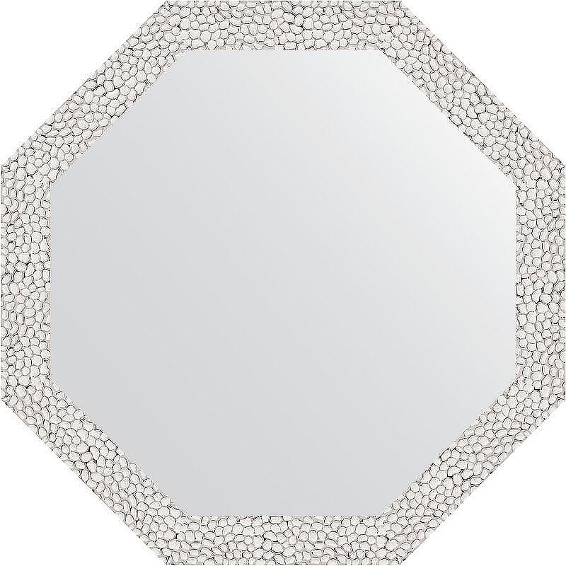 Зеркало Evoform Octagon 53х53 BY 3955 в багетной раме - Чеканка белая 46 мм