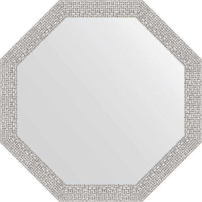 Зеркало Evoform Octagon 53х53 BY 3957 в багетной раме - Мозаика хром 46 мм