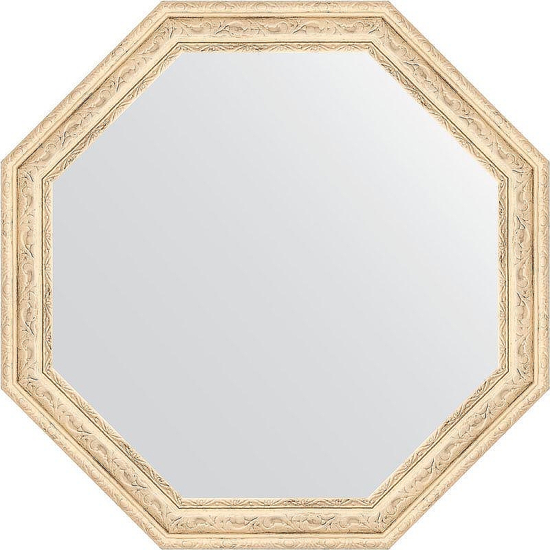 Зеркало Evoform Octagon 54х54 BY 3963 в багетной раме - Слоновая кость 51 мм