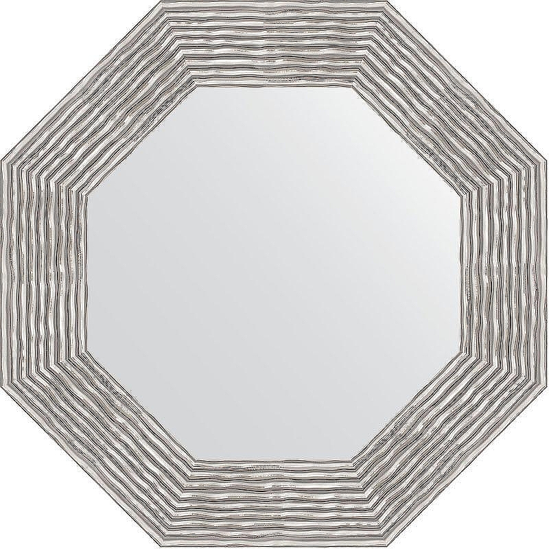 Зеркало Evoform Octagon 57х57 BY 3808 в багетной раме - Волна хром 90 мм