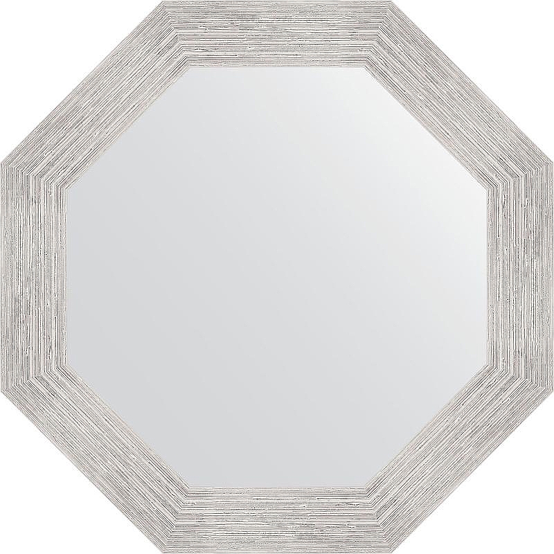 Зеркало Evoform Octagon 57х57 BY 3997 в багетной раме - Серебряный дождь 70 мм
