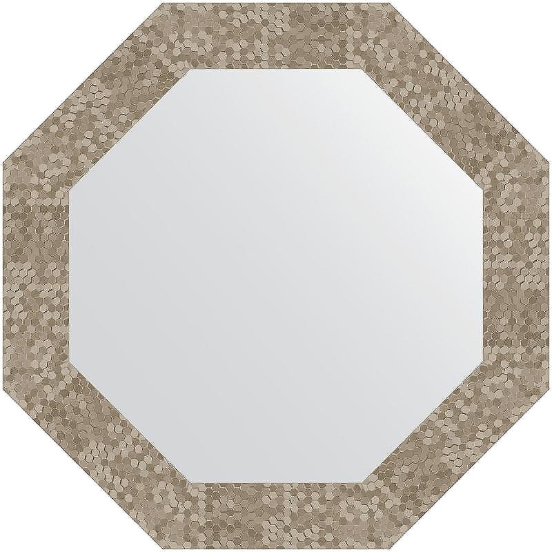 Зеркало Evoform Octagon 57х57 BY 7310 в багетной раме - Соты титан 70 мм
