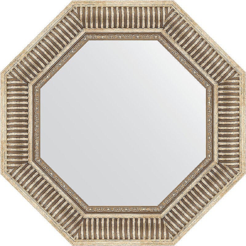 Зеркало Evoform Octagon 58х58 BY 3814 в багетной раме - Серебряный акведук 93 мм