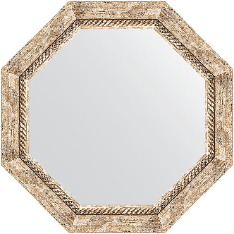 Зеркало Evoform Octagon 58х58 BY 7318 в багетной раме - Прованс с плетением 70 мм