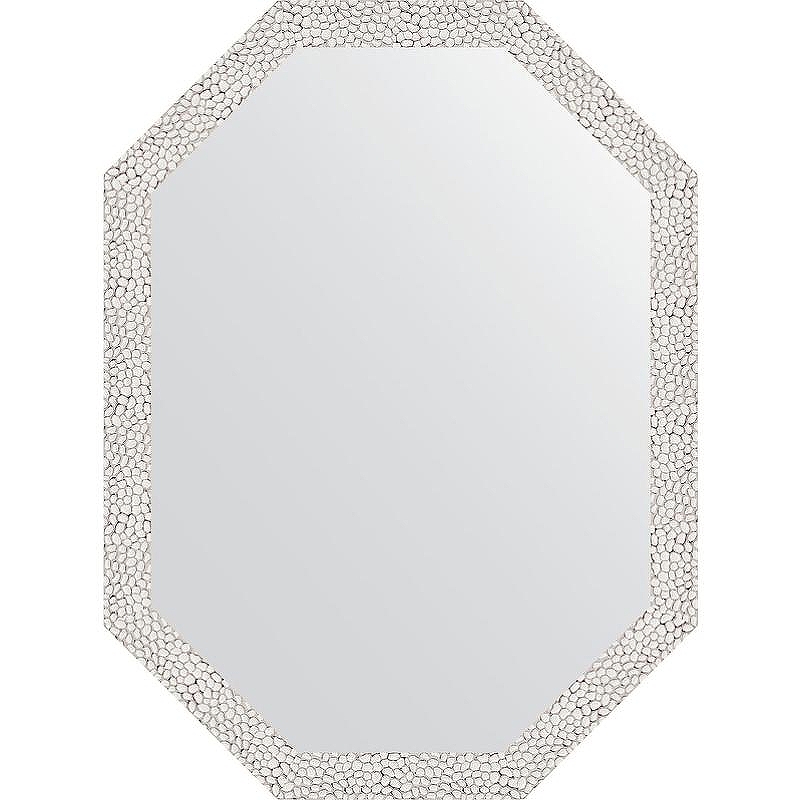 Зеркало Evoform Octagon 58x78 BY 7003 в багетной раме - Чеканка белая 46 мм