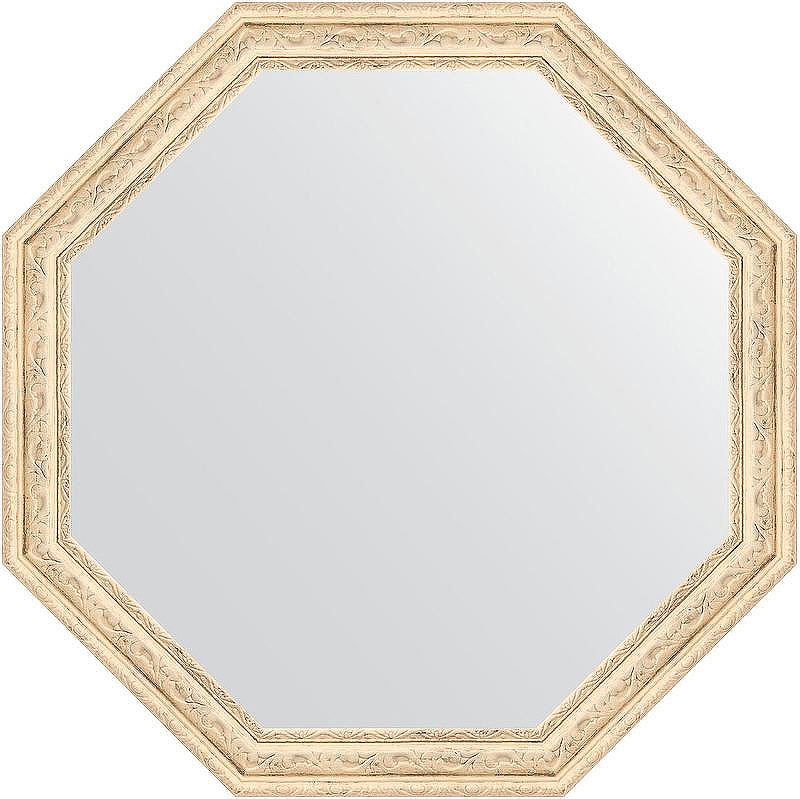 Зеркало Evoform Octagon 60х60 BY 3686 в багетной раме - Слоновая кость 51 мм