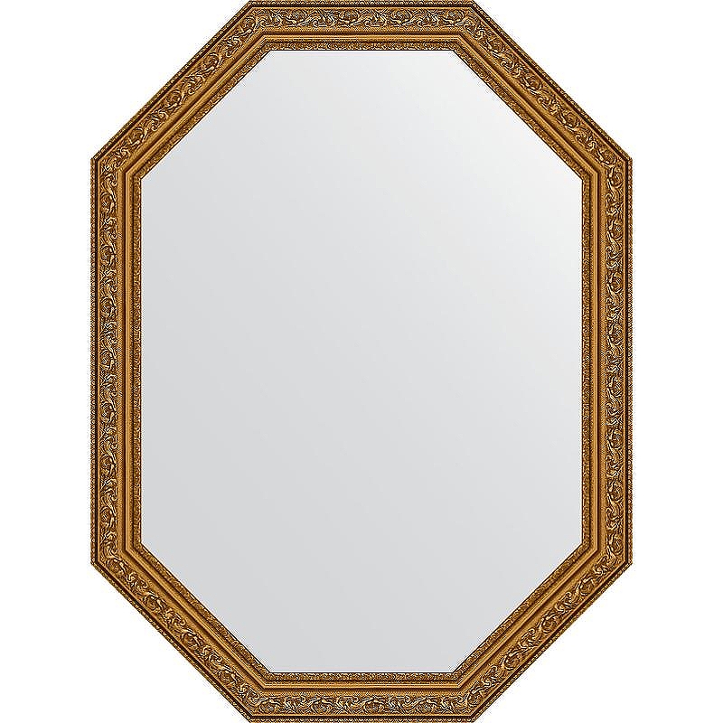 Зеркало Evoform Octagon 60x80 BY 7023 в багетной раме - Виньетка состаренное золото 56 мм