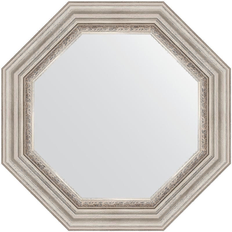 Зеркало Evoform Octagon 61х61 BY 7342 в багетной раме - Римское серебро 88 мм