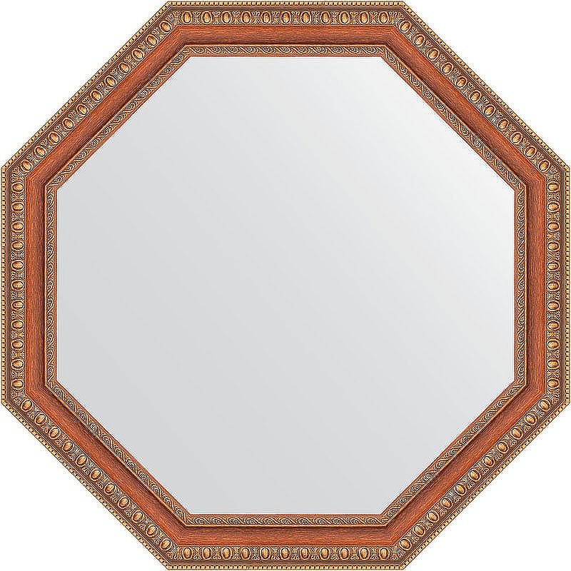 Зеркало Evoform Octagon 62х62 BY 3713 в багетной раме - Бронзовые бусы на дереве 60 мм