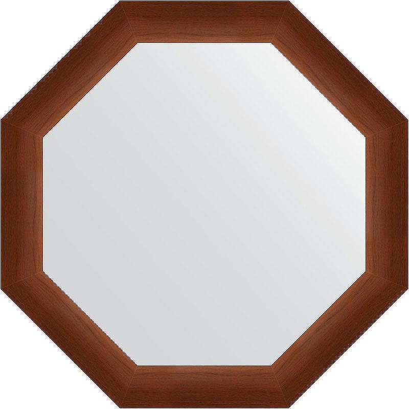 Зеркало Evoform Octagon 62х62 BY 3728 в багетной раме - Орех 65 мм