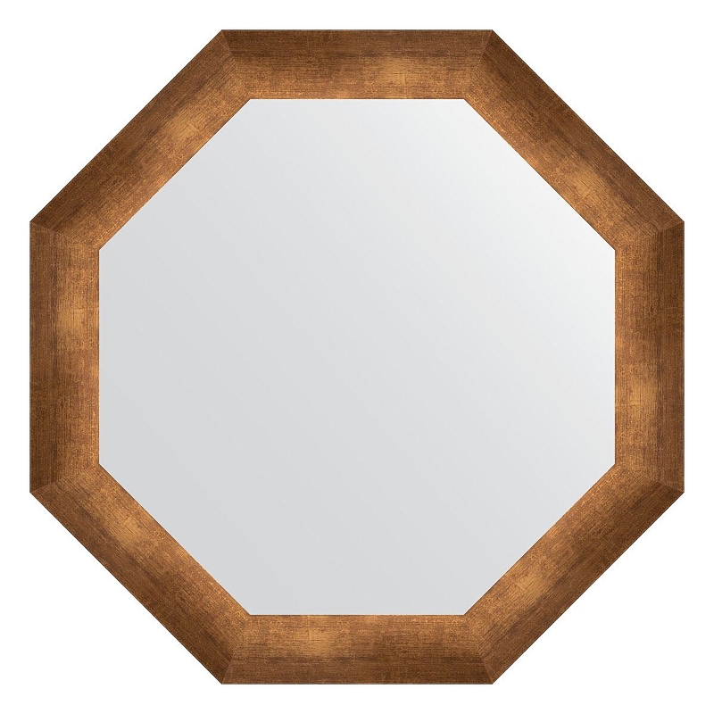 Зеркало Evoform Octagon 62х62 BY 3732 в багетной раме - Состаренная бронза 66 мм
