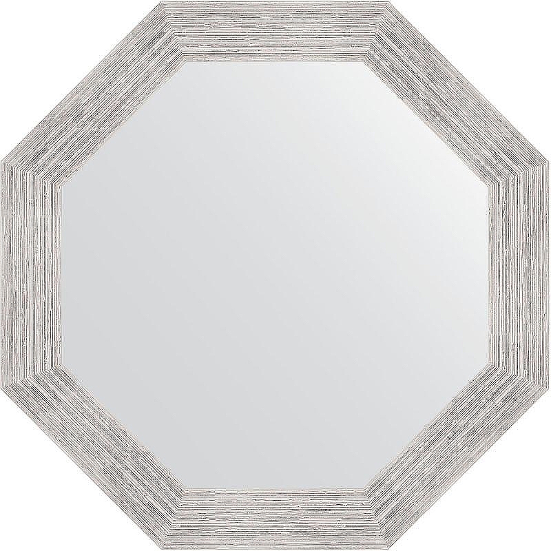Зеркало Evoform Octagon 63х63 BY 3737 в багетной раме - Серебряный дождь 70 мм