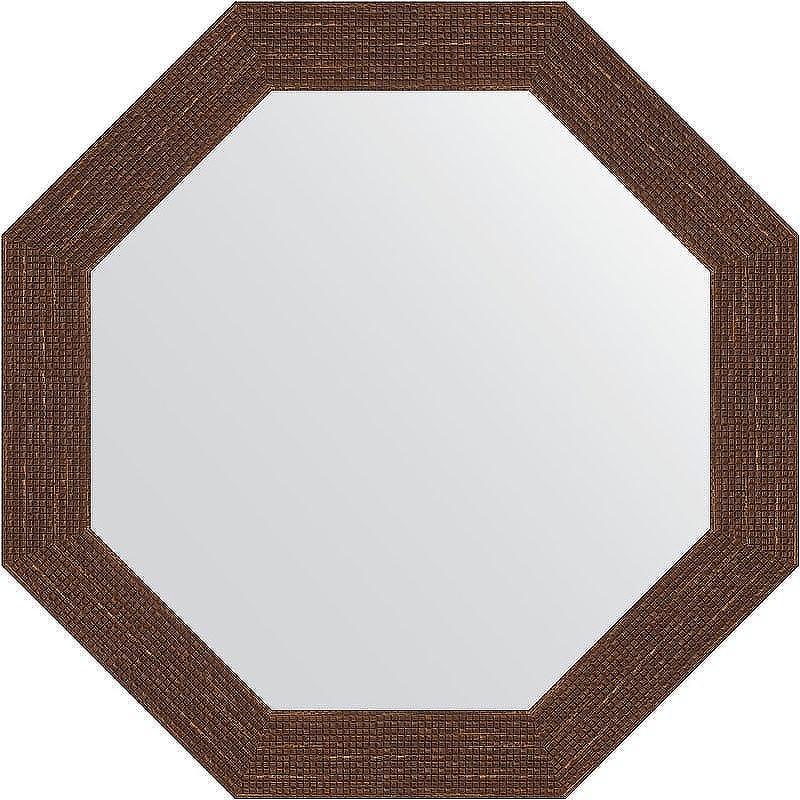 Зеркало Evoform Octagon 63х63 BY 3740 в багетной раме - Мозаика античная медь 70 мм