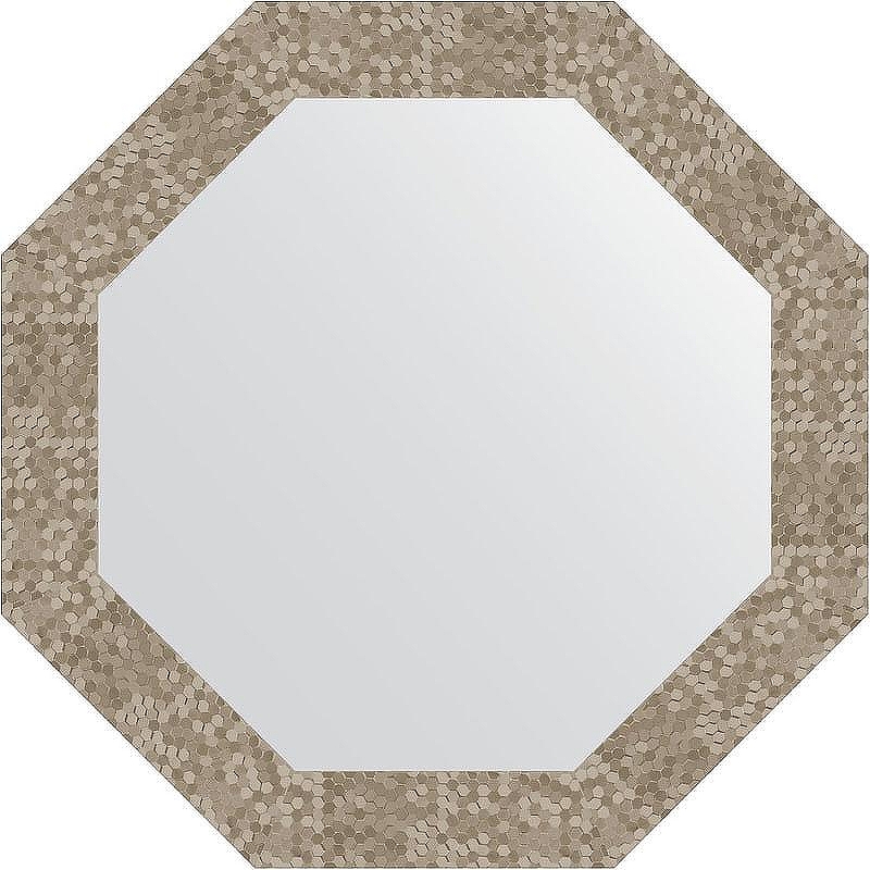 Зеркало Evoform Octagon 63х63 BY 3749 в багетной раме - Соты титан 70 мм