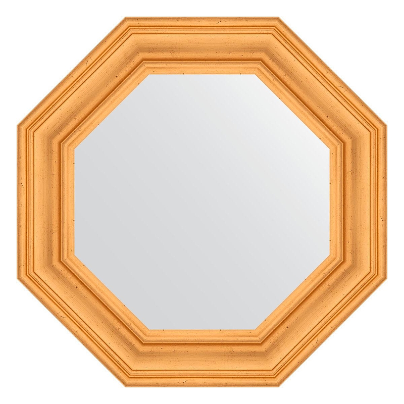 Зеркало Evoform Octagon 64х64 BY 7363 в багетной раме - Травленое золото 99 мм