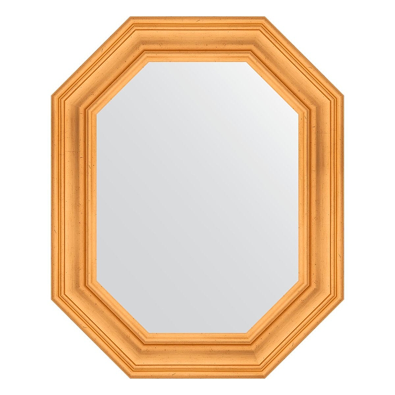 Зеркало Evoform Octagon 64х79 BY 7207 в багетной раме - Травленое золото 99 мм