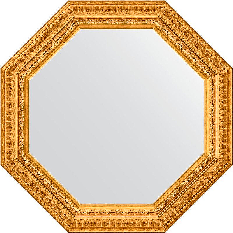 Зеркало Evoform Octagon 65х65 BY 3764 в багетной раме - Сусальное золото 80 мм