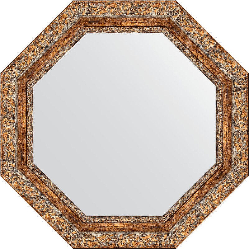 Зеркало Evoform Octagon 65х65 BY 3779 в багетной раме - Виньетка античная бронза 85 мм