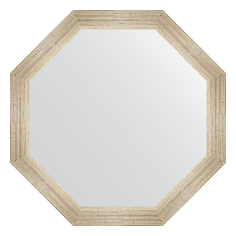 Зеркало Evoform Octagon 65х65 BY 3978 в багетной раме - Травленое серебро 59 мм