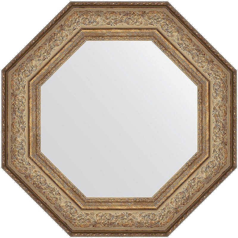 Зеркало Evoform Octagon 65x65 BY 7384 в багетной раме - Виньетка античная бронза 109 мм