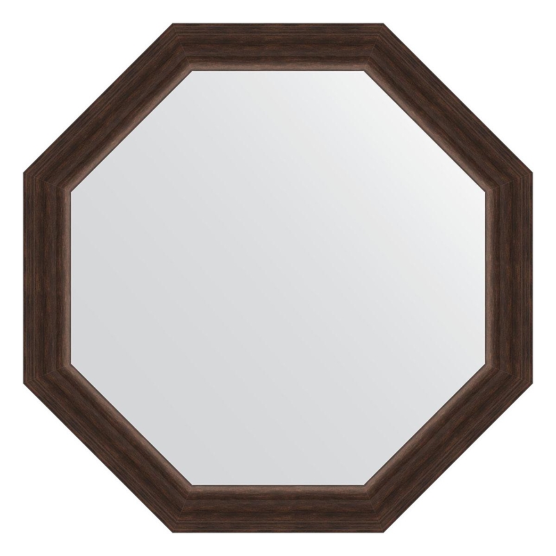Зеркало Evoform Octagon 66х66 BY 3990 в багетной раме - Палисандр 62 мм