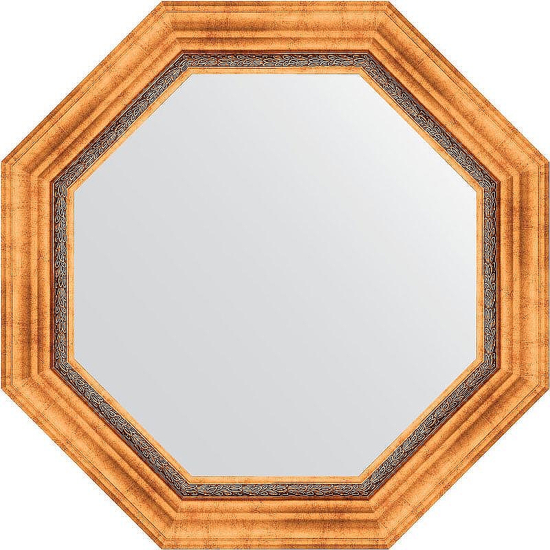 Зеркало Evoform Octagon 67х67 BY 3785 в багетной раме - Римское золото 88 мм
