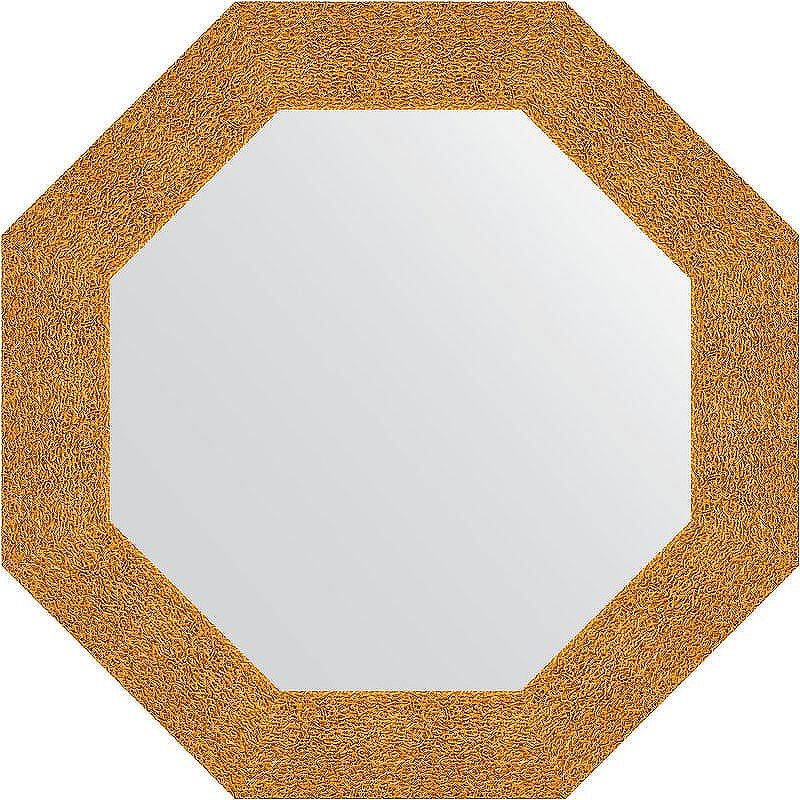 Зеркало Evoform Octagon 67х67 BY 3800 в багетной раме - Чеканка золотая 90 мм