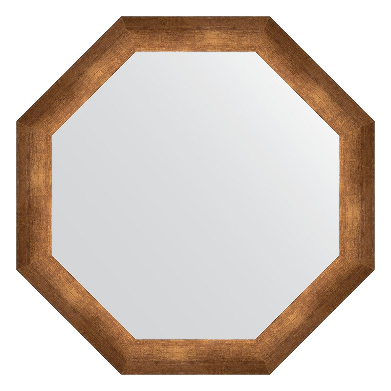 Зеркало Evoform Octagon 67х67 BY 3996 в багетной раме - Состаренная бронза 66 мм