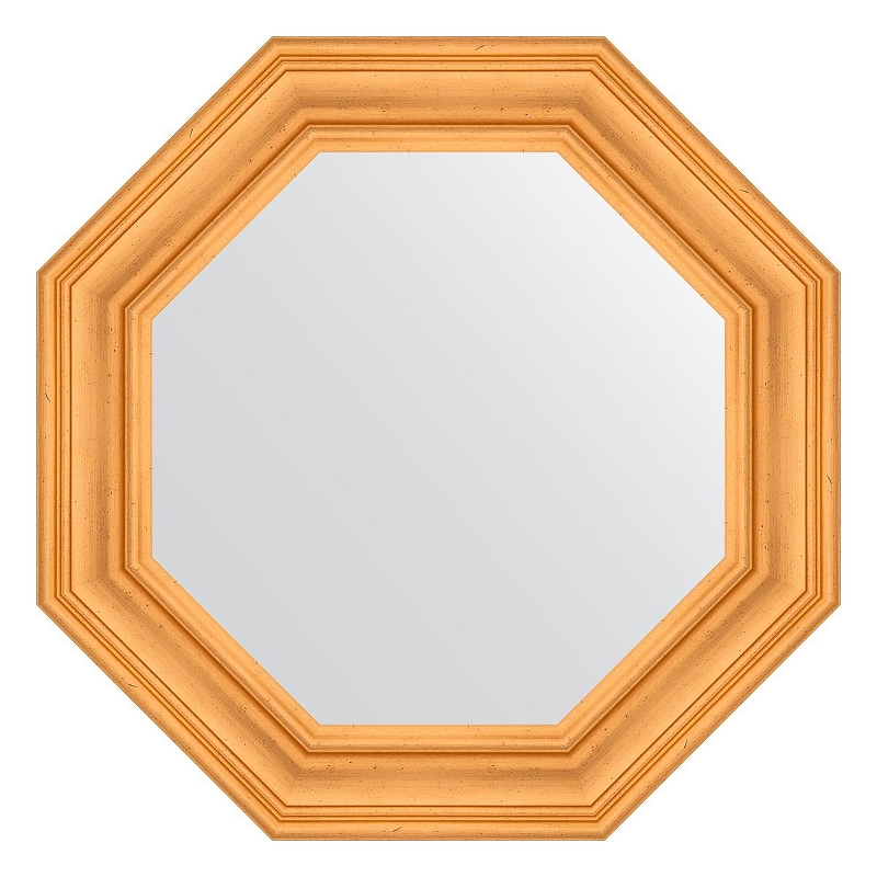 Зеркало Evoform Octagon 69х69 BY 3819 в багетной раме - Травленое золото 99 мм