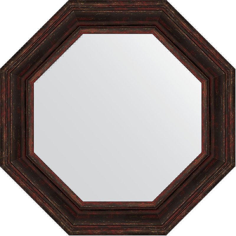 Зеркало Evoform Octagon 69х69 BY 3827 в багетной раме - Темный прованс 99 мм