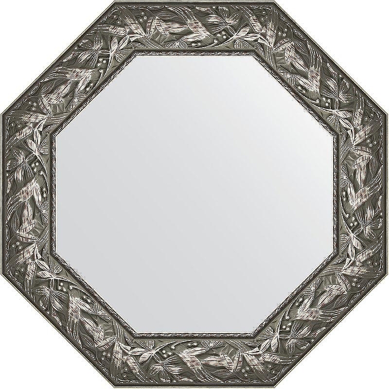 Зеркало Evoform Octagon 69х69 BY 3833 в багетной раме - Византия серебро 99 мм
