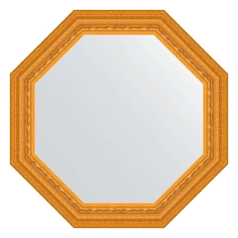 Зеркало Evoform Octagon 69х69 BY 7329 в багетной раме - Сусальное золото 80 мм
