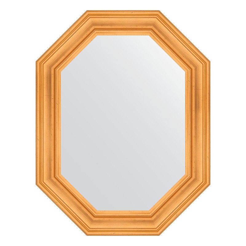 Зеркало Evoform Octagon 69х89 BY 7208 в багетной раме - Травленое золото 99 мм