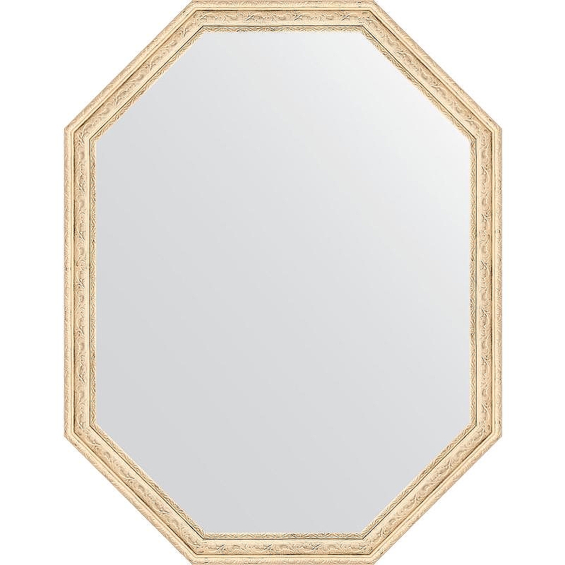 Зеркало Evoform Octagon 69x89 BY 7020 в багетной раме - Слоновая кость 51 мм