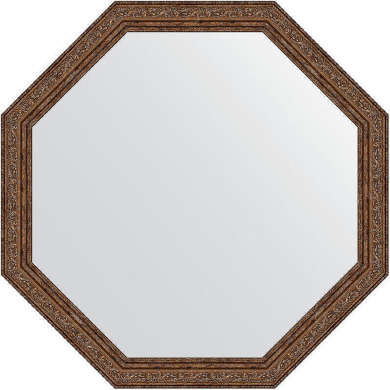 Зеркало Evoform Octagon 70х70 BY 3696 в багетной раме - Виньетка состаренная бронза 56 мм
