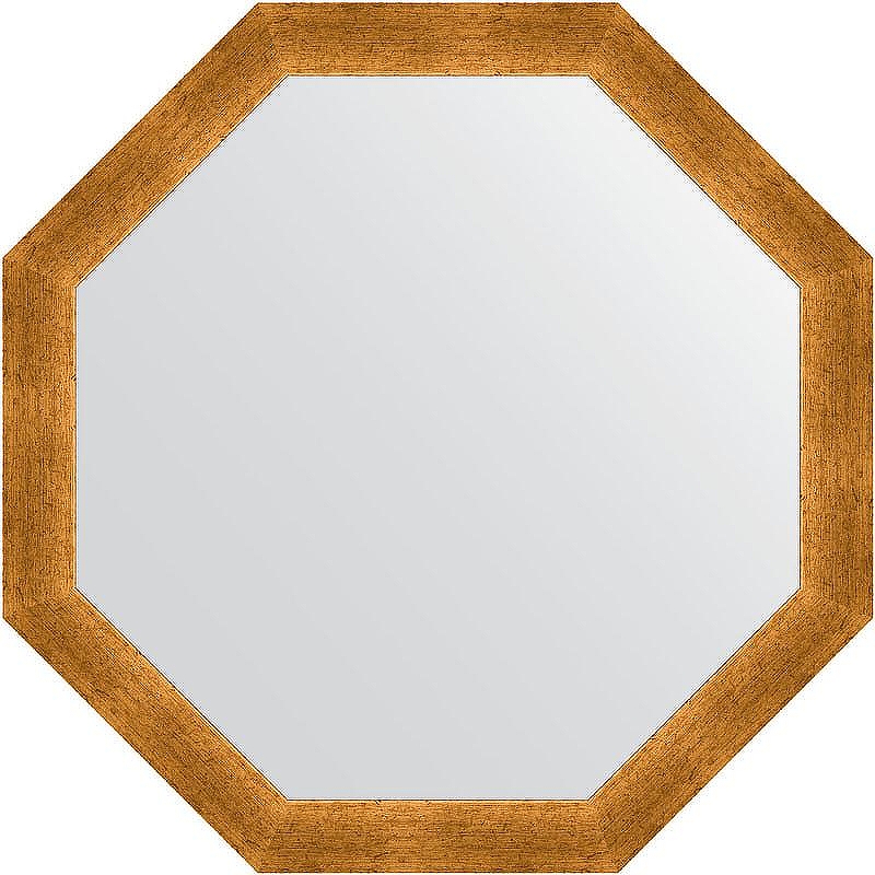 Зеркало Evoform Octagon 70х70 BY 3702 в багетной раме - Травленое золото 59 мм