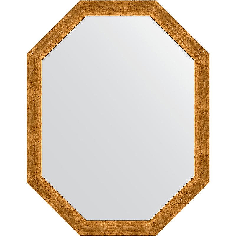 Зеркало Evoform Octagon 70x90 BY 7040 в багетной раме - Травленое золото 59 мм
