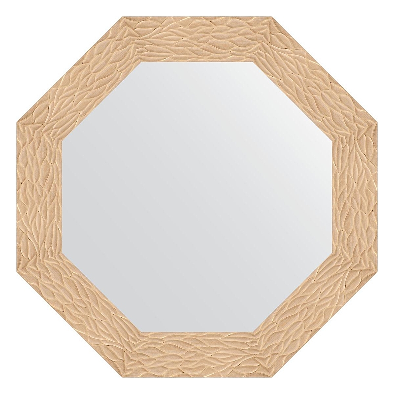 Зеркало Evoform Octagon 71х71 BY 7351 в багетной раме - Золотые дюны 90 мм