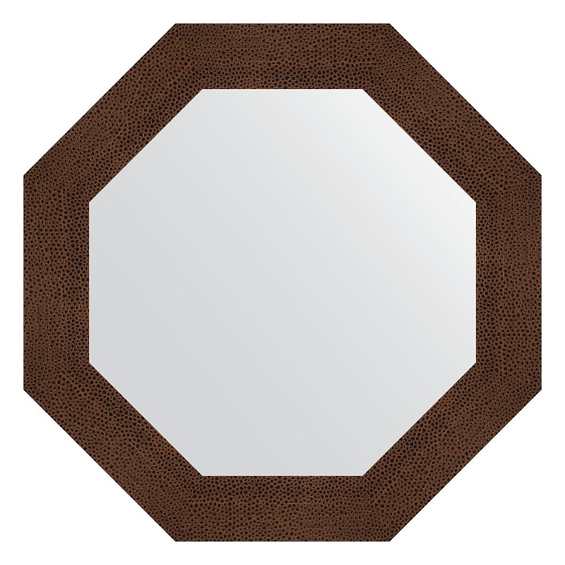 Зеркало Evoform Octagon 71х71 BY 7357 в багетной раме - Бронзовая лава 90 мм