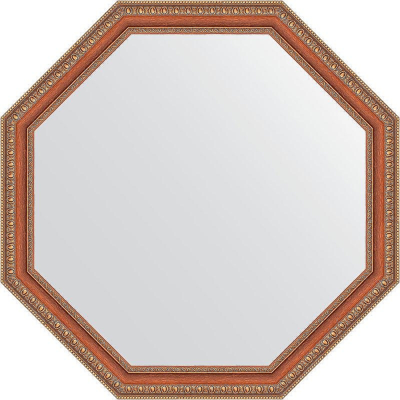 Зеркало Evoform Octagon 72х72 BY 3714 в багетной раме - Бронзовые бусы на дереве 60 мм