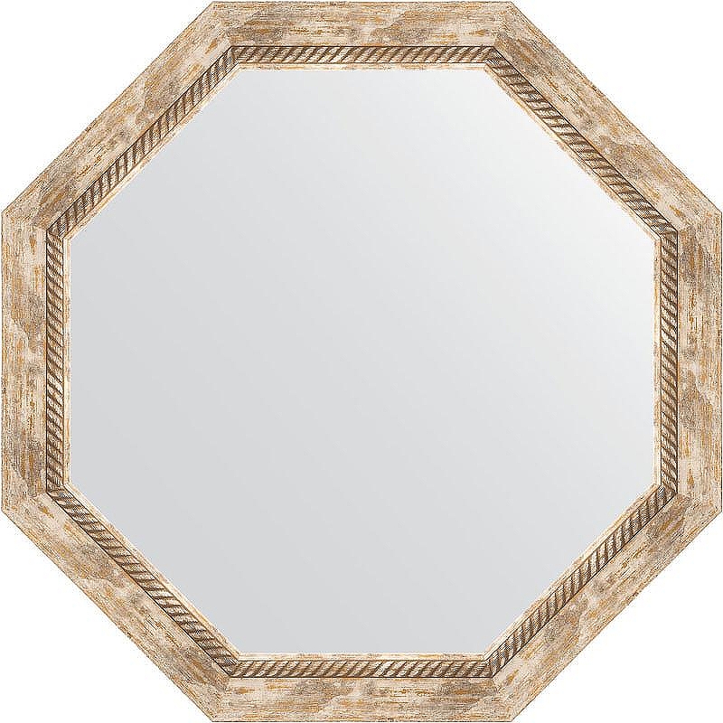 Зеркало Evoform Octagon 73х73 BY 3759 в багетной раме - Прованс с плетением 70 мм