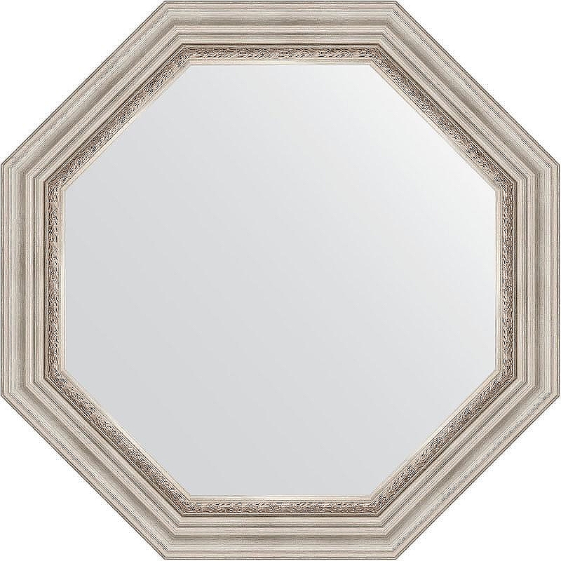 Зеркало Evoform Octagon 77х77 BY 3789 в багетной раме - Римское серебро 88 мм