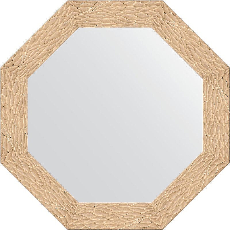 Зеркало Evoform Octagon 77х77 BY 3798 в багетной раме - Золотые дюны 90 мм